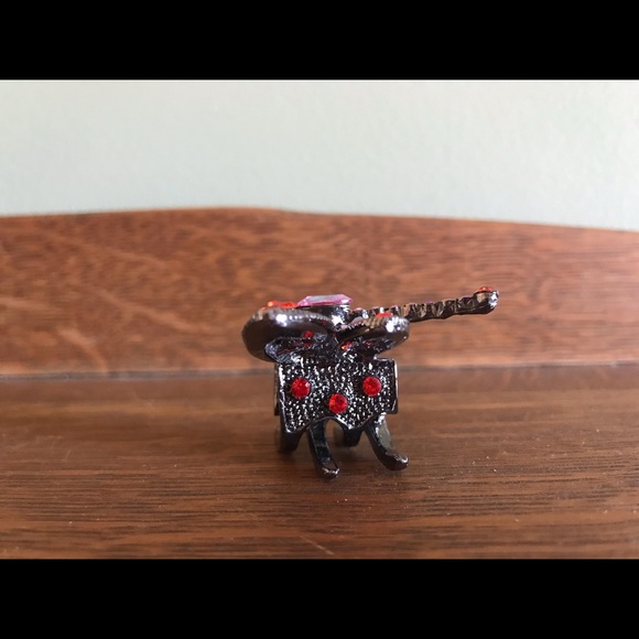 Vintage SNK Stamped Large Swarovski Crystal Dragonfly Claw Clip Hair Jewelry - Picture 7 of 14